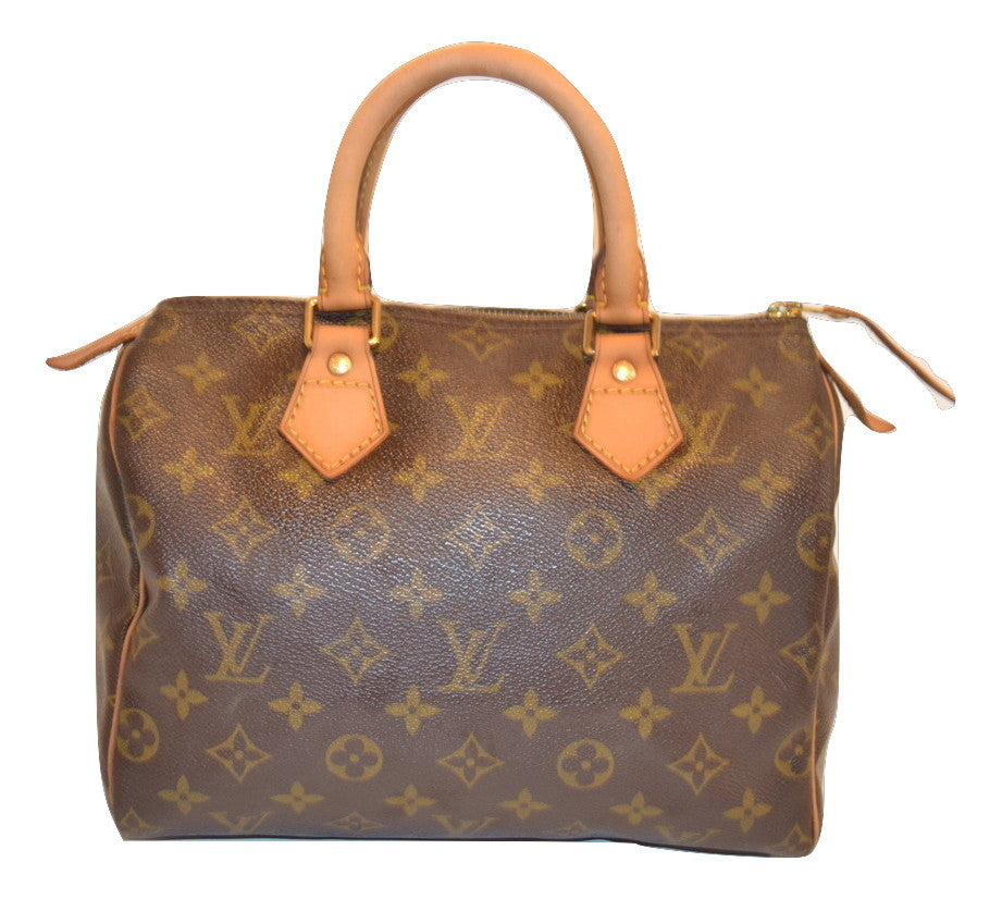 Authentic Louis Vuitton Monogram Speedy 25 Handbag - "Very Good Condition" (SALE - 70% OFF)