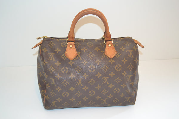 Authentic Louis Vuitton Monogram Speedy 30 Handbag "Good Condition" (SALE - 72% OFF)