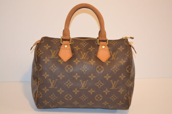 Authentic Louis Vuitton Monogram Speedy 25 Handbag - "Good Condition" (SALE - 72 % OFF)