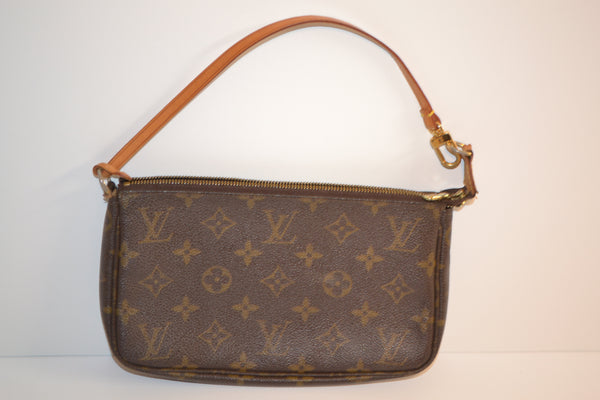 Authentic Louis Vuitton Monogram Pochette Accessories Clutch Bag "Very Good Condition" (SALE - 60% OFF)