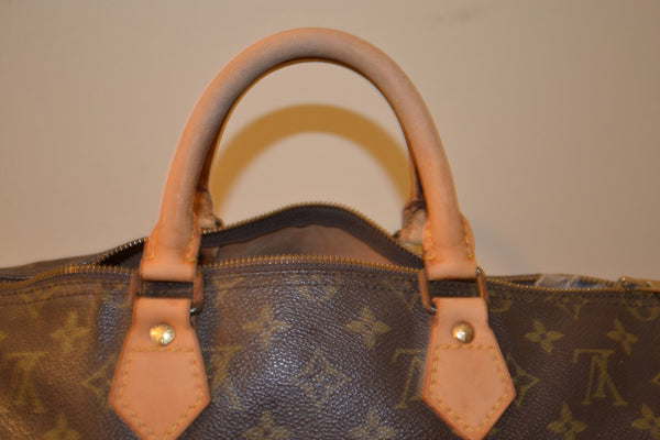 Authentic Louis Vuitton Monogram Speedy 35 Handbag - "GUC" (SALE - 70% OFF)