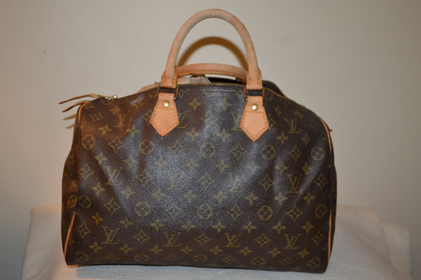 Authentic Louis Vuitton Monogram Speedy 35 Handbag - "GUC" (SALE - 70% OFF)