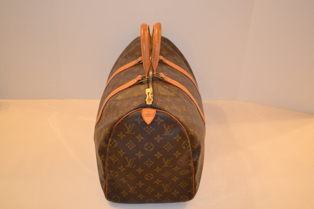 Handbags Louis Vuitton Louis Vuitton Monogram Savanna Keepall Bandouliere 45 Boston M54129 Auth 33473a