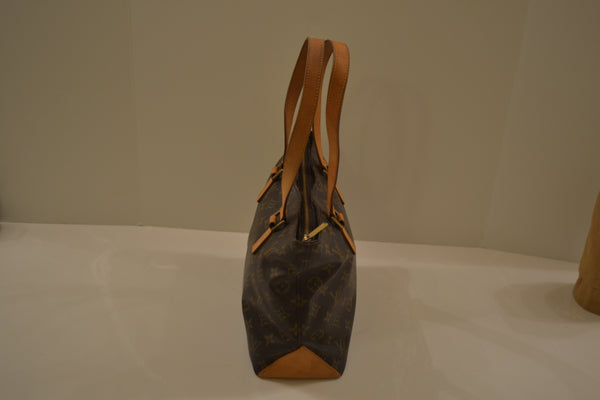 Authentic Louis Vuitton Monogram Cabas Piano Shoulder Tote Bag Handbag Purse in Brown Vintage "VGUC" Includes LV Dust Bag (SALE - 75% OFF)