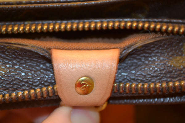 Authentic Louis Vuitton Monogram Cabas Piano Shoulder Tote Bag Handbag Purse in Brown Vintage "VGUC" Includes LV Dust Bag (SALE - 75% OFF)