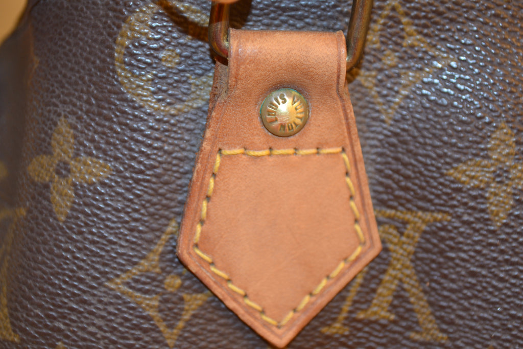 Louis Vuitton Speedy 30 Camel Gold Plated Handbag (Pre-Owned