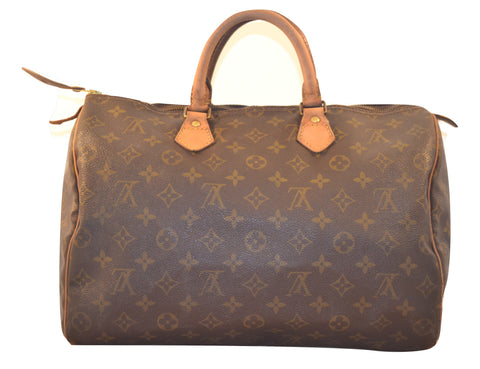 Authentic Louis Vuitton Monogram Speedy 35 Handbag - Includes LV Dust Bag (SALE - 74% OFF)