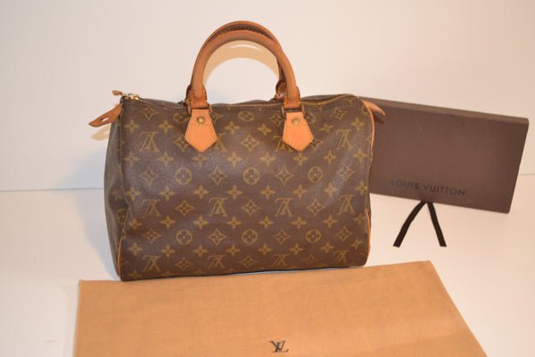 Authentic Louis Vuitton Monogram Speedy 30 Handbag - Includes LV Dust Bag