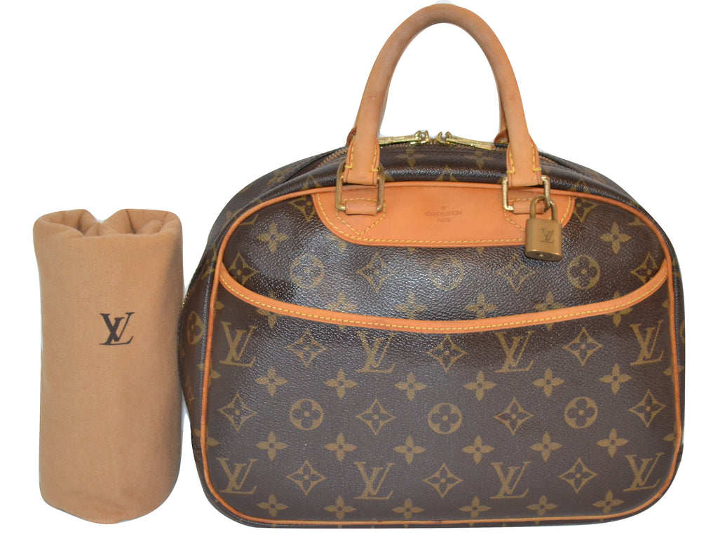 Authentic Louis Vuitton Monogram Trouville Handbag - Includes LV Lock & Dust Bag (SALE - 77% OFF)