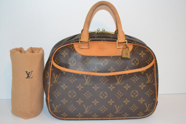 Authentic Louis Vuitton Monogram Trouville Handbag - Includes LV Lock & Dust Bag (SALE - 77% OFF)