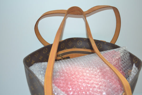 Authentic Louis Vuitton Monogram Sac Shopping Large Shoulder Bag Handbag "Rare-Discontinued"