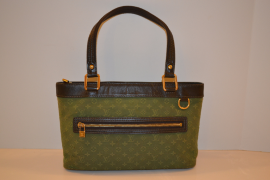 Authentic Louis Vuitton Lucille Mini Lin Green PM Tote Shoulder Bag - "Good Used Condition" (SALE - 70% OFF  *RETAIL-980.00)