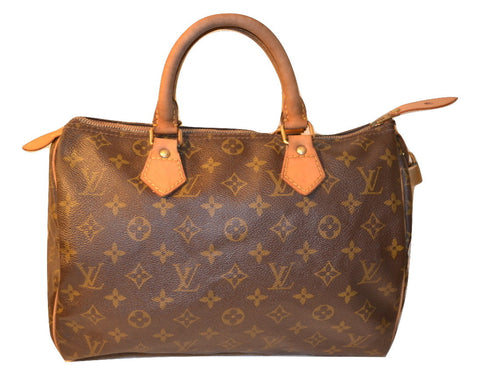 Authentic Louis Vuitton Monogram Speedy 30 Handbag With Lock - "GUC" (SALE - 75% OFF)