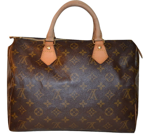 Authentic Louis Vuitton Monogram Speedy 30 Handbag - "GUC" (SALE - 77% OFF)