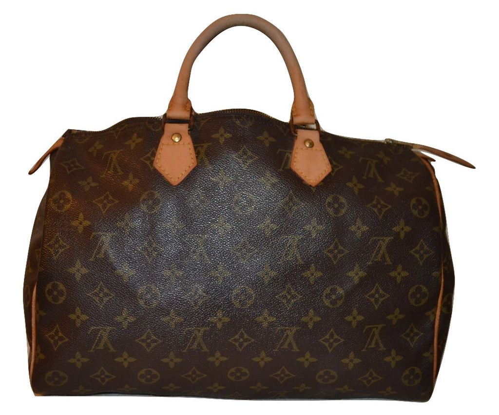 Authentic Louis Vuitton Monogram Speedy 35 Handbag - "GUC" (SALE - 70% OFF)